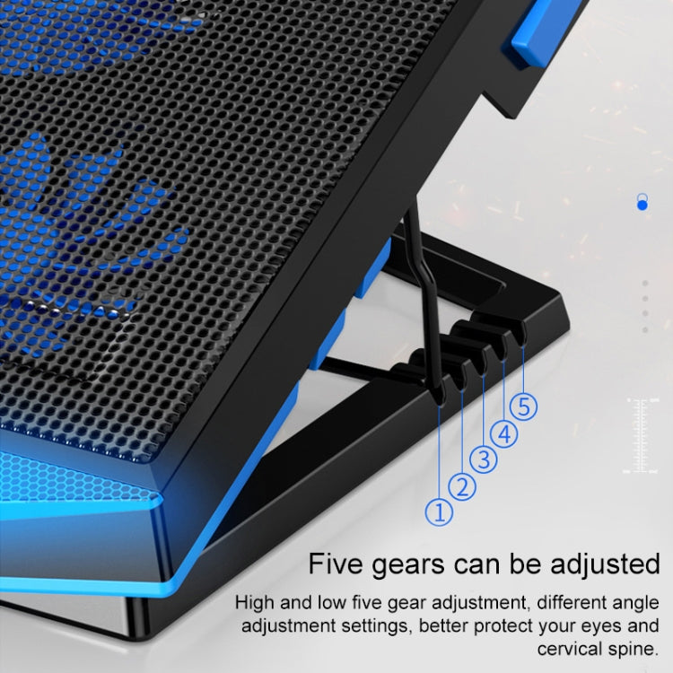 Dual-USB-Anschlüsse Fünfadriger Kühler Notebook-Computer-Halter