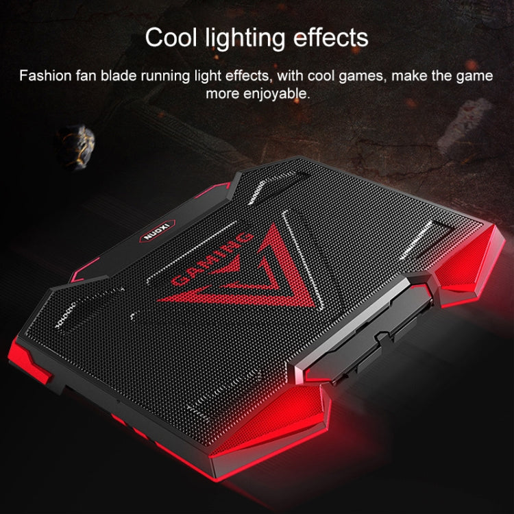 Dual-USB-Anschlüsse Fünfadriger Kühler Notebook-Computer-Halter