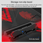 Dual-USB-Anschlüsse Fünfadriger Kühler Notebook-Computer-Halter