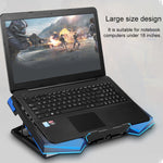 Dual-USB-Anschlüsse Fünfadriger Kühler Notebook-Computer-Halter
