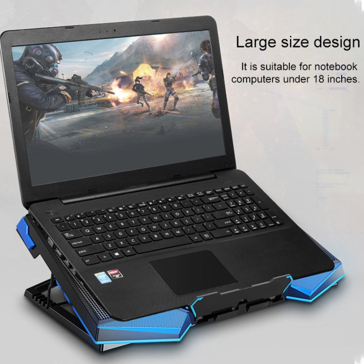 Dual-USB-Anschlüsse Fünfadriger Kühler Notebook-Computer-Halter