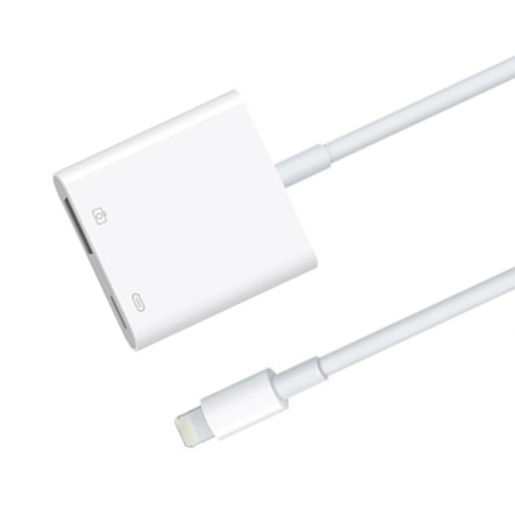 11 cm 8-Pin-Stecker zu USB & 8-Pin-Daten-Ladekabel Kamera-Leser Adapter, unterstützt Systeme ab iOS 9.2