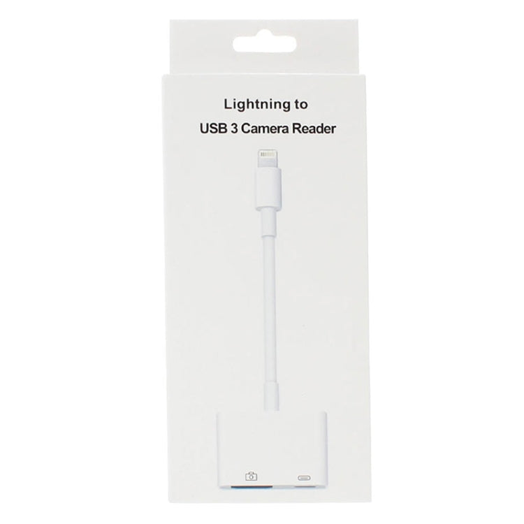 11 cm 8-Pin-Stecker zu USB & 8-Pin-Daten-Ladekabel Kamera-Leser Adapter, unterstützt Systeme ab iOS 9.2