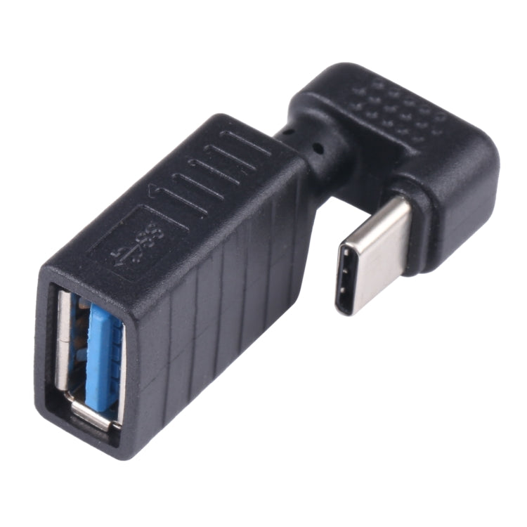 USB-C / Typ-C Stecker zu USB 3.0 Buchse U-förmiger Winkel OTG Adapter, Typ-C zu USB 3.0