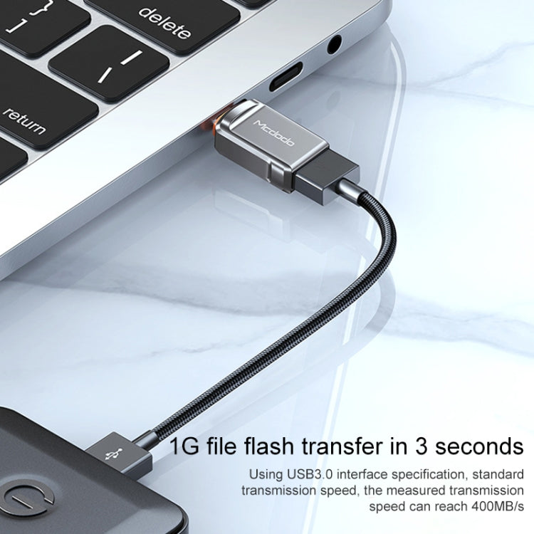 MCDODO USB 3.0 Buchse auf USB-C / Typ-C Stecker OTG Konverter USB-Flash-Disk, USB-C / Typ-C