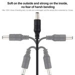 1m 22AWG 5,5 x 2,1mm Buchse zu Stecker DC-Stromversorgungs-Verlängerungskabel für Laptop, 1m 5,5 x 2,1mm