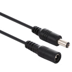 2m 22AWG 5,5 x 2,1mm Buchse zu Stecker DC-Stromversorgungs-Verlängerungskabel für Laptop, 2m 5,5 x 2,1mm