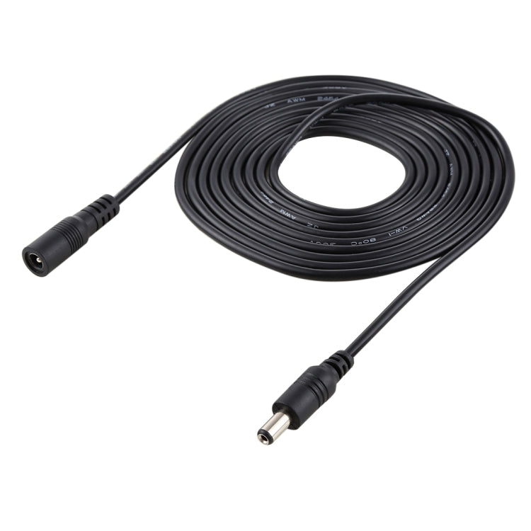 2m 22AWG 5,5 x 2,1mm Buchse zu Stecker DC-Stromversorgungs-Verlängerungskabel für Laptop, 2m 5,5 x 2,1mm