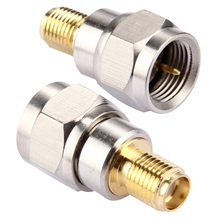 2 Stück F Stecker zu SMA Buchse Verbinder, 2 Stück F Stecker zu SMA Buchse