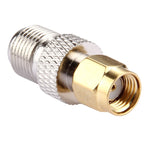 2 Stück F Buchse zu RP-SMA Stecker Verbinder, 2 Stück F Buchse zu RP-SMA Stecker