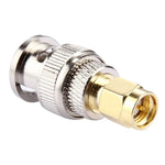 2 Stück BNC-Stecker auf SMA-Stecker, Stecker auf SMA-Stecker
