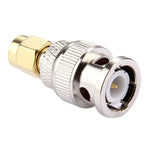 2 Stück BNC-Stecker auf SMA-Stecker, Stecker auf SMA-Stecker