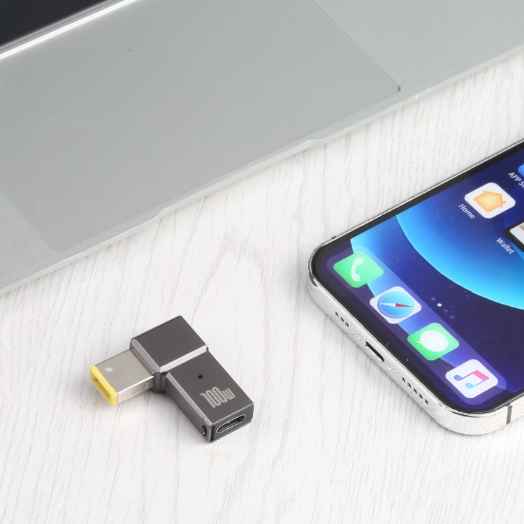 100W USB-C / Typ-C Buchse zu großem quadratischem Computer-Ladeadapter für Lenovo, Typ-C Buchse zu großem Quadrat