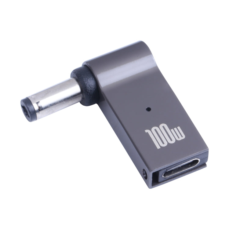 100W USB-C / Typ-C Buchse zu DC 5,5 x 2,1mm Stecker Computer-Ladeadapter, Typ-C Buchse zu DC 5,5 x 2,1mm Stecker