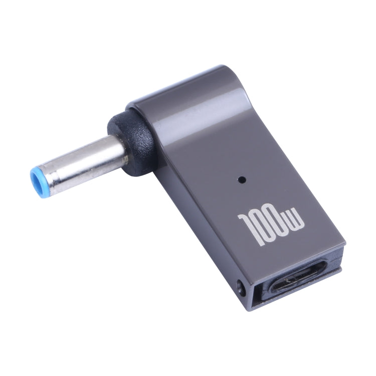 100W USB-C / Typ-C Buchse zu DC 4,5x3,0mm Stecker Computer-Ladeadapter für HP, Typ-C zu DC 4,5x3,0mm