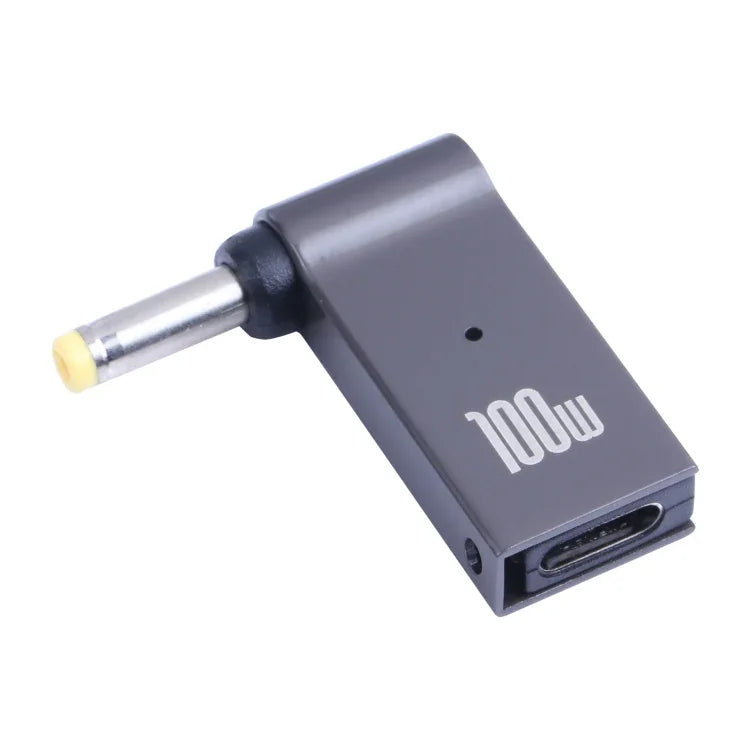 100-W-USB-C-/Typ-C-Buchse auf DC 4,0 x 1,7 mm Stecker Computer-Ladeadapter für Lenovo, Typ-C-Buchse auf DC 4,0 x 1,7 mm Stecker (Gelb)