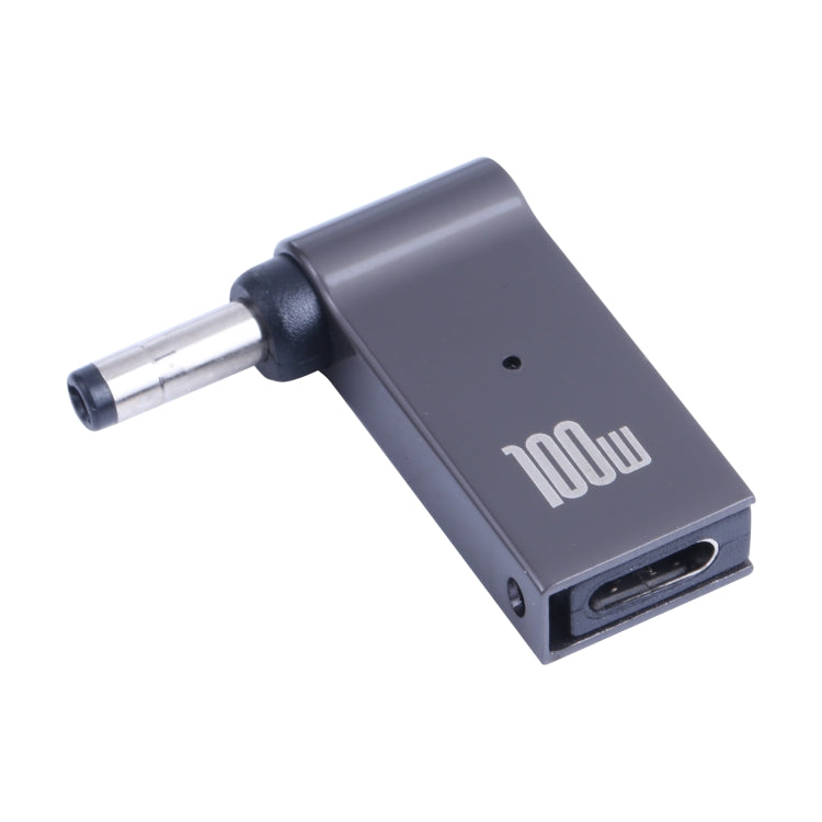 100W USB-C / Typ-C Buchse zu DC 4,0x1,7mm Stecker Computer-Ladeadapter für Lenovo, Typ-C Buchse zu DC 4,0x1,7mm Stecker (Schwarz)