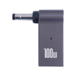 100W USB-C / Typ-C Buchse zu DC 4,0x1,7mm Stecker Computer-Ladeadapter für Lenovo, Typ-C Buchse zu DC 4,0x1,7mm Stecker (Schwarz)