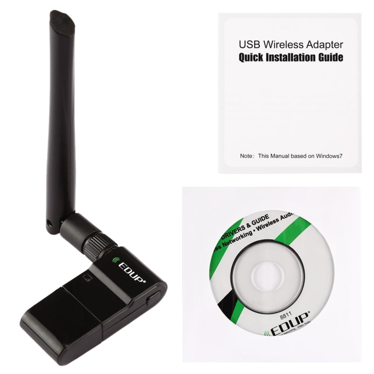 EDUP EP-AC1635 600Mbps Dual-Band Wireless 11AC USB Ethernet Adapter 2dBi Antenne für Laptop / PC, EP-AC1635