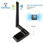 EDUP EP-AC1635 600Mbps Dual-Band Wireless 11AC USB Ethernet Adapter 2dBi Antenne für Laptop / PC, EP-AC1635