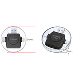 X-Flash R01 3-in-1 8-Pin + USB-C / Typ-C + Micro-USB Schnittstelle SD / TF-Kartenleser
