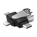 3-in-1 OTG-Adapter, USB auf Typ C / Micro-USB / 8 Pin
