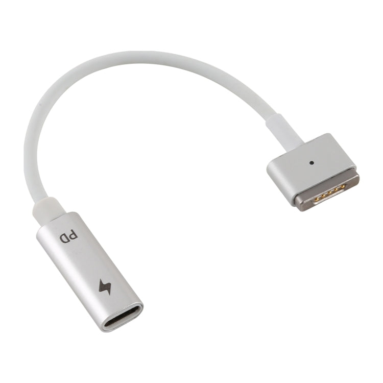 5 Pin MagSafe 2 (T-Form) zu USB-C / Type-C PD Ladeadapter, Type-C zu MagSafe 2