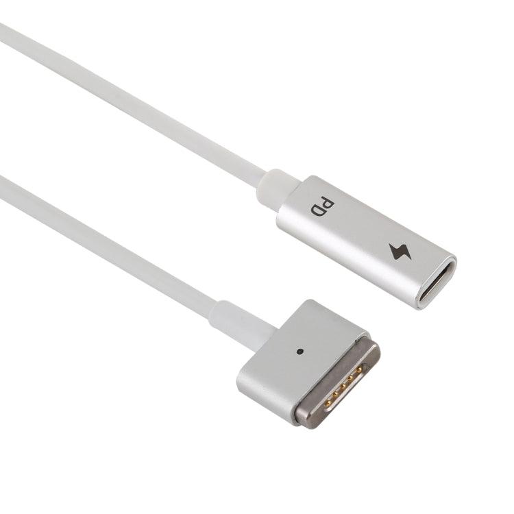 5 Pin MagSafe 2 (T-Form) zu USB-C / Type-C PD Ladeadapter, Type-C zu MagSafe 2
