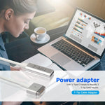 5 Pin MagSafe 2 (T-Form) zu USB-C / Type-C PD Ladeadapter, Type-C zu MagSafe 2