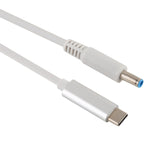 Für HP USB-C / Typ-C zu 7,4 x 0,6mm Laptop Stromladekabel, Kabellänge: ca. 1,5m, Typ-C zu 7,4 x 0,6mm