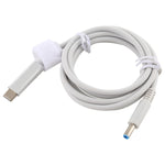 Für HP USB-C / Typ-C zu 7,4 x 0,6mm Laptop Stromladekabel, Kabellänge: ca. 1,5m, Typ-C zu 7,4 x 0,6mm