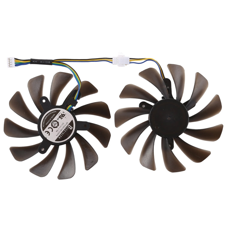 DC 12V 4-Pin VGA Grafikkarten-Kühlventilator für Zotac Geforce GTX 1080 Ti GTX 1080Ti AMP Edition, Durchmesser: 95mm, Paar, Durchmesser: 95mm