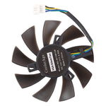 T129215SU 4-Pin Zwei Kugellager Ersatz-Kühlventilator für MSI Gigabyte GTX 1060 RX 480 460 570 580 R9 290X RX 550 Kartenkühler, Durchmesser: 85mm, 4-Pin Stecker