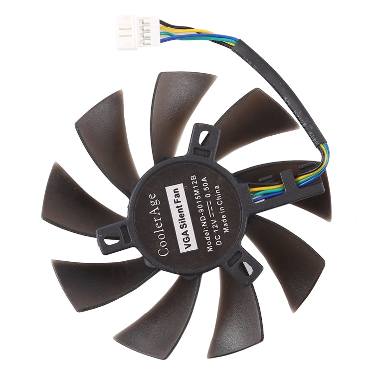 T129215SU 4-Pin Zwei Kugellager Ersatz-Kühlventilator für MSI Gigabyte GTX 1060 RX 480 460 570 580 R9 290X RX 550 Kartenkühler, Durchmesser: 85mm, 4-Pin Stecker