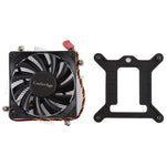 CoolAge 1155-1U DC 12V 2000PRM 30,5cfm Aluminium-Kühlkörper Hydraulisches Lager Kühlventilator CPU-Kühlventilator für Intel 1150 1156 1151, 1155-1U Aluminium