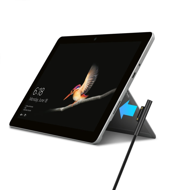 USB-C / Typ-C zu 6-Pin Nylon männliches Stromkabel für Microsoft Surface Pro 3 / 4 / 5 / 6 Laptop-Adapter, Kabellänge: 1,5m, für Microsoft Surface Pro 3 / 4 / 5 / 6