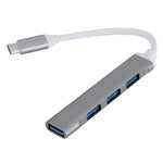 C809 USB 3.0 x 1 + USB 2.0 x 3 zu USB-C / Typ-C Multifunktions-Splitter HUB Adapter, C809