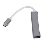 C809 USB 3.0 x 1 + USB 2.0 x 3 zu USB-C / Typ-C Multifunktions-Splitter HUB Adapter, C809