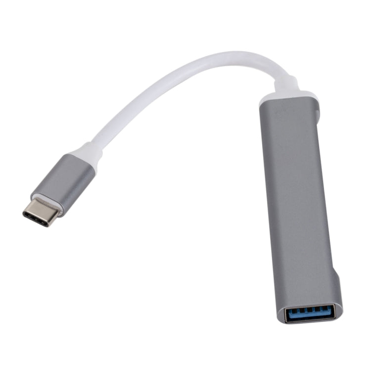 C809 USB 3.0 x 1 + USB 2.0 x 3 zu USB-C / Typ-C Multifunktions-Splitter HUB Adapter, C809