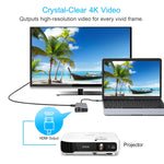 8 in 1 Typ-C zu HDMI + USB 3.0 + USB 3.0 + Typ-C + LAN + VGA + TF/SD Kartenleser Adapter