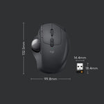Logitech MX ERGO S 440DPI Bluetooth + Unifying Dual-Mode Kabellose Trackball Optische Maus, MX ERGO S