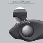 Logitech MX ERGO S 440DPI Bluetooth + Unifying Dual-Mode Kabellose Trackball Optische Maus, MX ERGO S