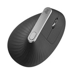 Logitech MX Vertical 4000DPI USB-C / Typ-C + Unifying + Bluetooth Drei-Modus Ergonomische kabellose optische Vertikalmaus, MX Vertical