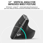 Logitech MX Vertical 4000DPI USB-C / Typ-C + Unifying + Bluetooth Drei-Modus Ergonomische kabellose optische Vertikalmaus, MX Vertical