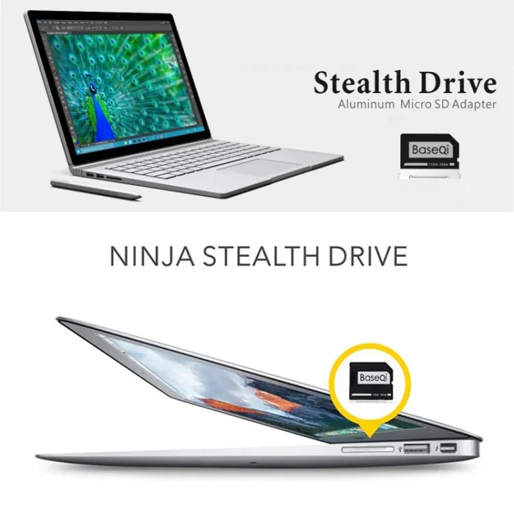 BASEQI Verstecktes SD-Kartenfach aus Aluminiumlegierung für Lenovo Flex4-14 Laptop, für Lenovo Flex4-14