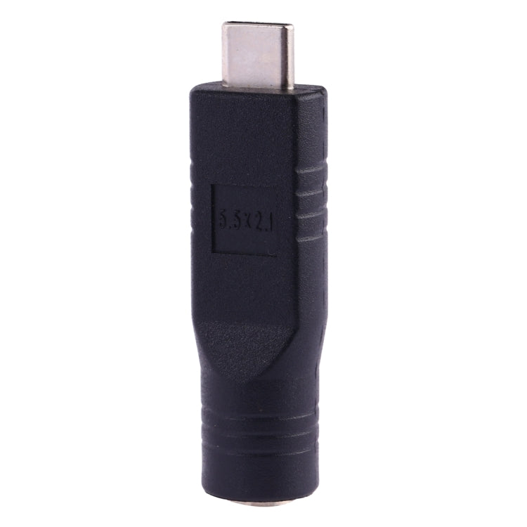 5,5 x 2,1mm Buchse zu USB-C / Typ-C Stecker Adapter, 5,5 x 2,1mm