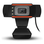A870C3 480P Webcam USB-Stecker Computer-Webkamera mit schallabsorbierendem Mikrofon & 3 LEDs, Kabellänge: 1,4m, A870C3 (Orange)