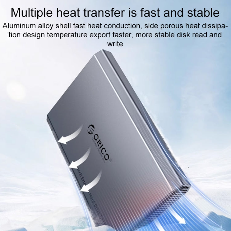 ORICO DD25 C3 2,5 Zoll Typ-C zu Typ-C und USB Mechanisches SSD-Gehäuse, Unterstützte Kapazität: 6TB