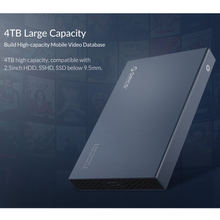 ORICO DD25 C3 2,5 Zoll Typ-C zu Typ-C und USB Mechanisches SSD-Gehäuse, Unterstützte Kapazität: 6TB