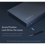ORICO DD25 C3 2,5 Zoll Typ-C zu Typ-C und USB Mechanisches SSD-Gehäuse, Unterstützte Kapazität: 6TB